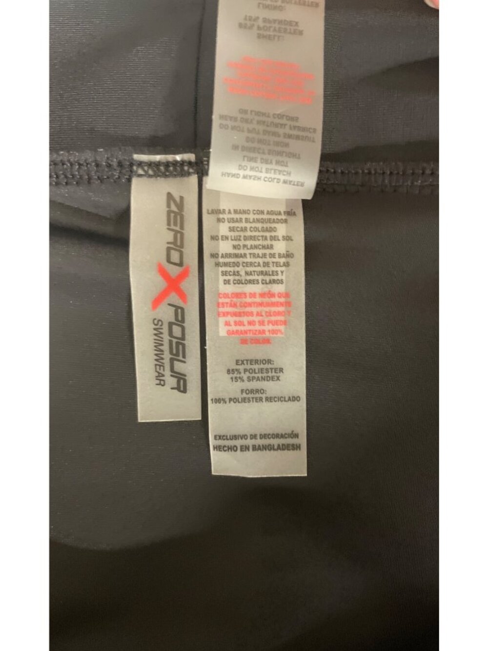 ZeroXposur Womens Size 2X Black UPF 30+ Quick Dry Sport Swing Skirtini - Picture 10 of 10